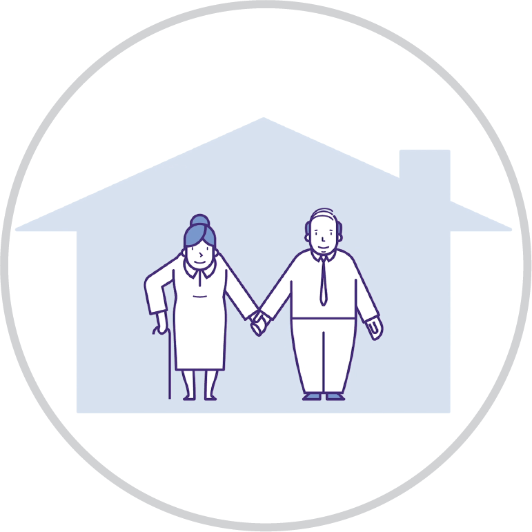 A person and person holding hands